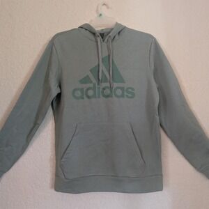 Adidas Golf Mens‎ Hoodie Moss Green Logo Pullover Sweatshirt Medium